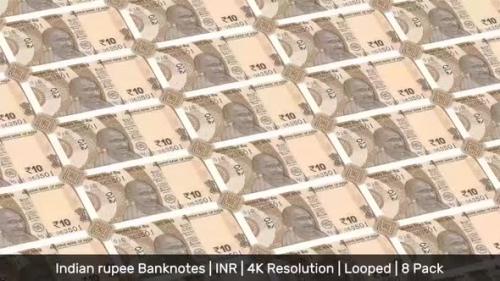Videohive - India Banknotes Money / Indian rupee / Currency ₹ / INR/ | 8 Pack | - 4K - 34521978