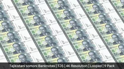 Videohive - Tajikistan Banknotes Money / Tajikistani somoni / Currency с. / TJS/ | 9 Pack | - 4K - 34521998