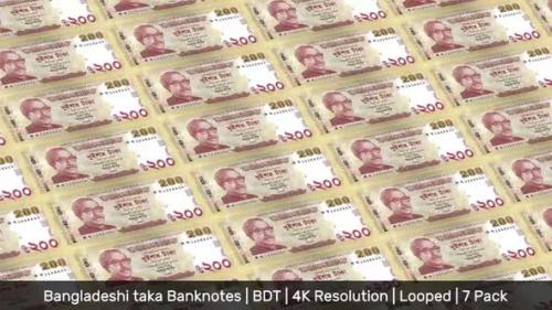 Videohive - Bangladesh Banknotes Money / Bangladeshi taka / Currency ৳ / BDT/ | 7 Pack | - 4K - 34521999