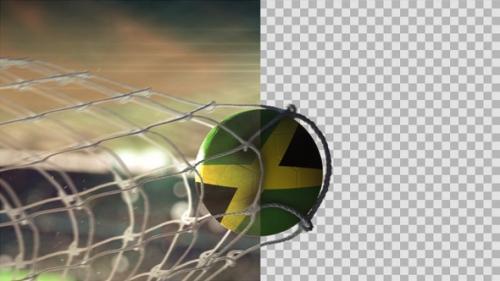 Videohive - Soccer Ball Scoring Goal Night - Jamaica - 34527283