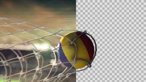 Videohive - Soccer Ball Scoring Goal Night - Romania - 34527284