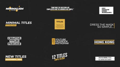Videohive - Minimal Titles | FCPX - 34274400