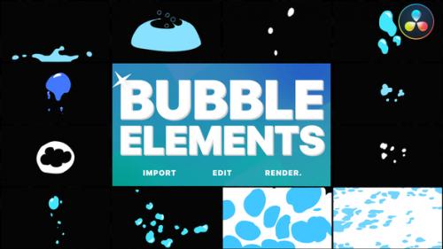 Videohive - Bubble Elements | DaVinci Resolve - 34502973
