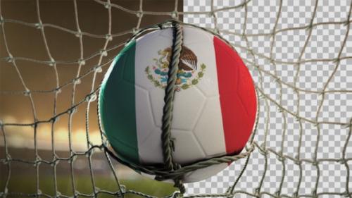 Videohive - Soccer Ball Scoring Goal Night Frontal - Mexico - 34585231