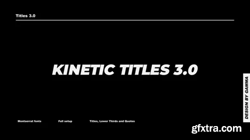 Videohive Kinetic Titles 3.0 | After Effects 34611626