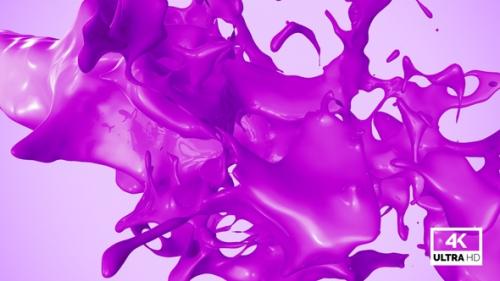 Videohive - Purple Paint Jet Stream Splash V4 - 34531153