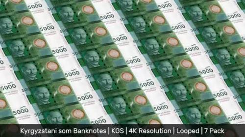 Videohive - Kyrgyzstan Banknotes Money / Kyrgyzstani som / Currency с / KGS/ | 7 Pack | - 4K - 34535974