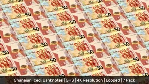 Videohive - Ghana Banknotes Money / Ghanaian  cedi / Currency ₵ / GHS/ | 7 Pack | - 4K - 34535981
