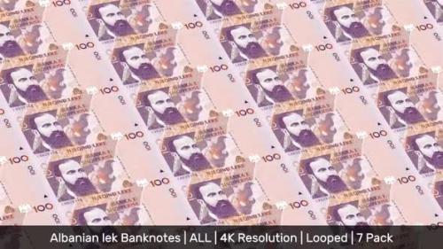 Videohive - Albania Banknotes Money / Albanian lek / Currency L / ALL/ | 7 Pack | - 4K - 34535983