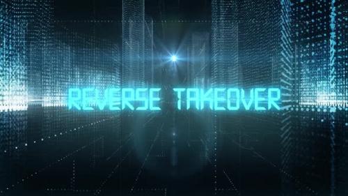 Videohive - Skyscrapers Digital City Tech Word Reverse Takeover - 34612576