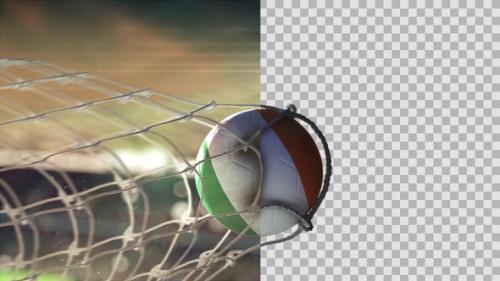 Videohive - Soccer Ball Scoring Goal Night - Republic Of Ireland - 34613120