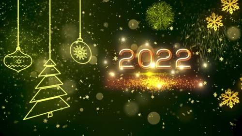 Videohive - 2022 Happy New Year Background V3 - 34613863