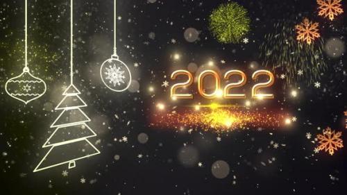 Videohive - 2022 Happy New Year Background V2 - 34613867