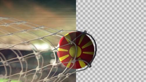 Videohive - Soccer Ball Scoring Goal Night - North Macedonia - 34614739
