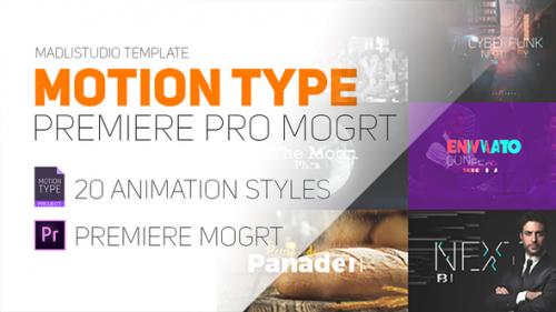 Videohive - Motion Type - Premiere Pro Mogrt - 22086112