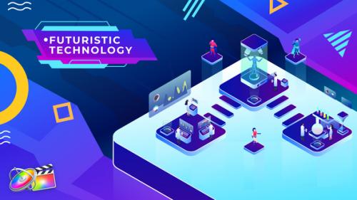 Videohive - Futuristic Technology Isometric | Apple Motion & FCPX - 34609246
