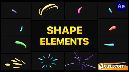 Videohive Shape Elements Pack | After Effects 34603420