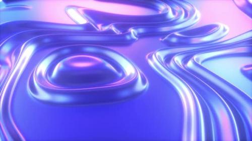 Videohive - Chromatic Colorful Liquid Flowing Shapes Background - 34612094