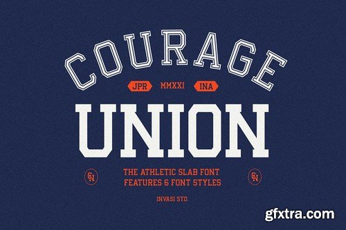 Courage Union - Athletic Slab Font