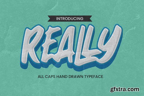 Really - All Caps Hand Drawn Typeface