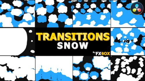 Videohive - Snow Transitions | DaVinci Resolve - 34655301