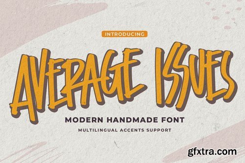 Average Issues - Modern Handmade Font