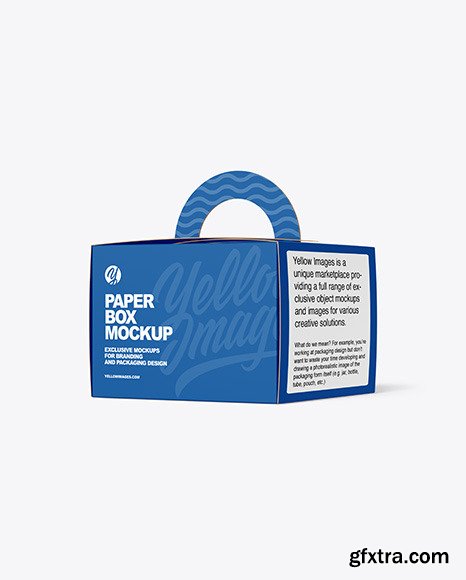 Paper Box w/ Handle Mockup 91926