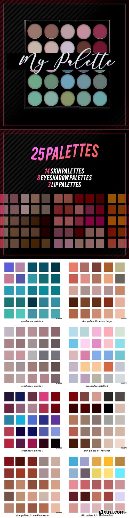My Pallete - 25 Complete Palletes Pack
