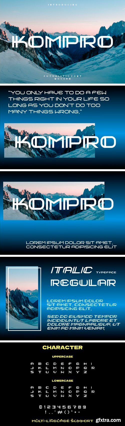 kompro Display Font