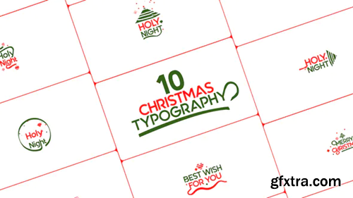 Videohive Christmas Typography 34756960