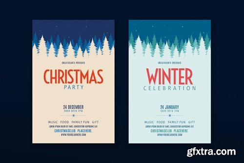 Christmas Party & Winter Celebration Flyer