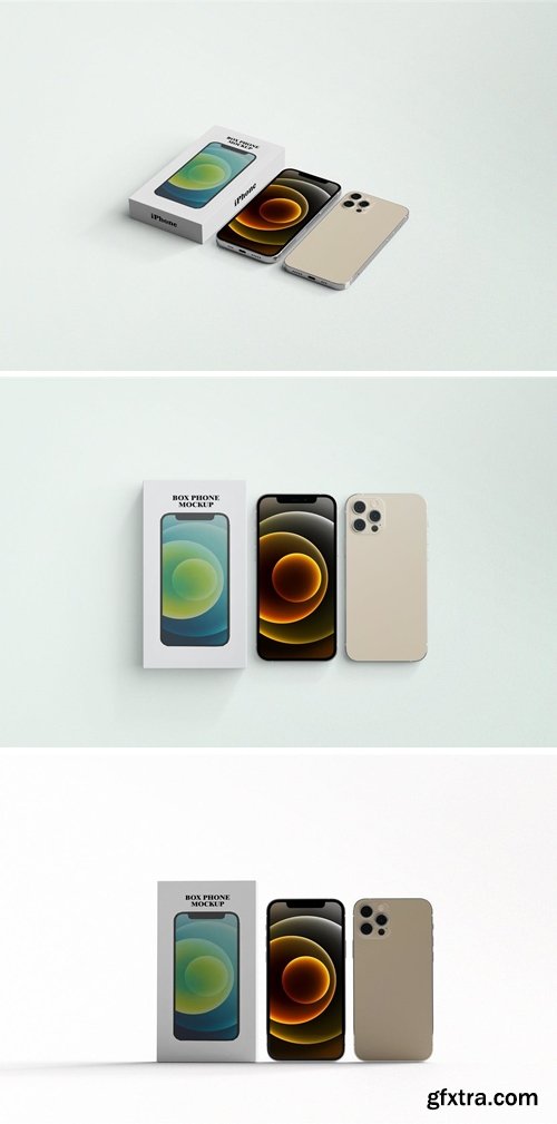 iPhone 12 with Box Mockups