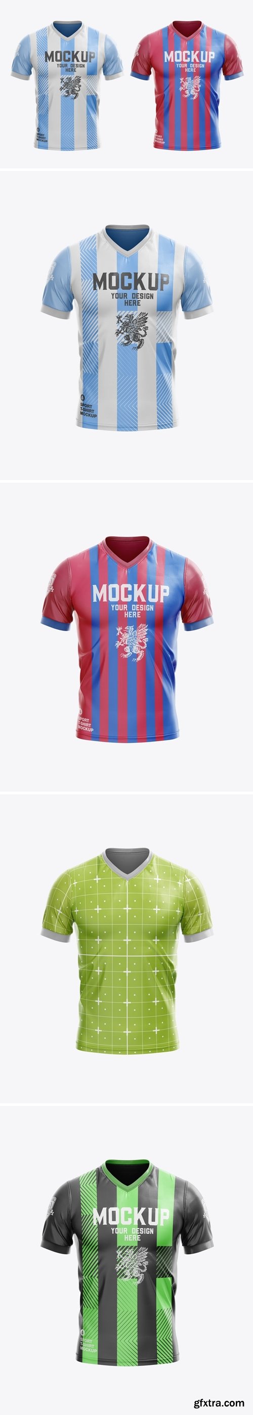 Soccer Men’s Sports T-shirt Mockup
