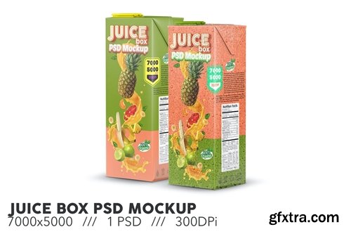 Juice Box PSD Mockup