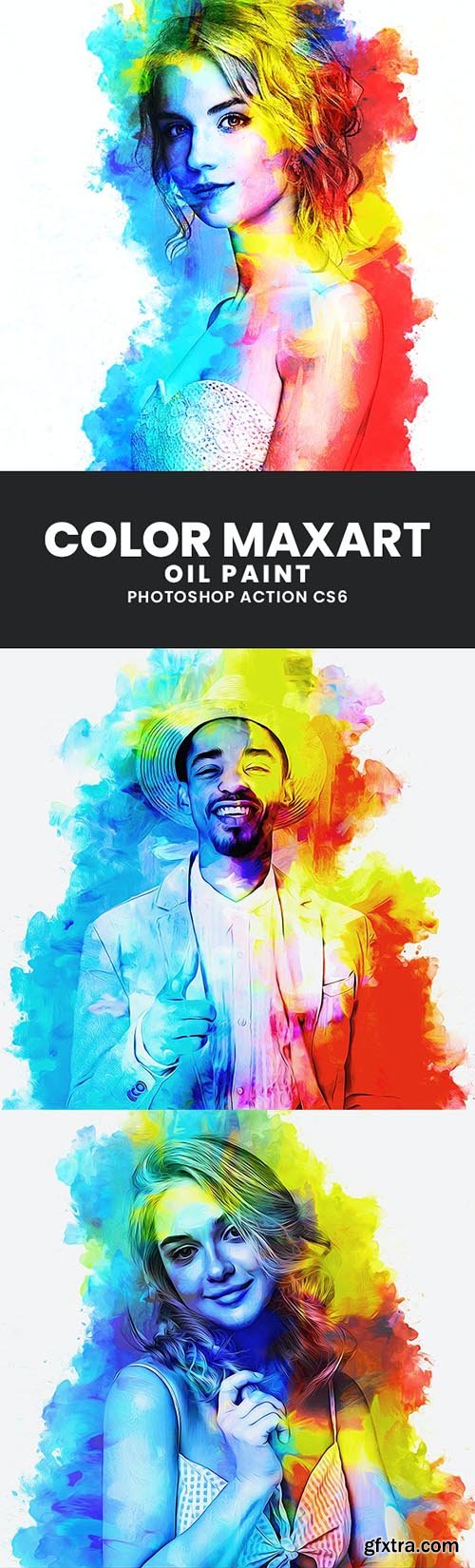 GraphicRiver - Color MaxArt Oil paint Photoshop Action 33788244