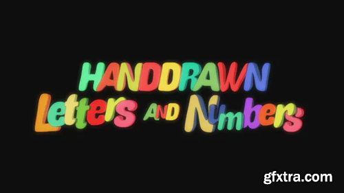 Videohive Hand Drawn Letters and Numbers 20541769