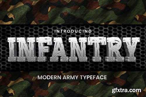 INFANTRY - Modern Army Typeface