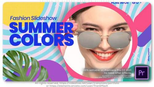 Videohive - Colors of Summer Fashion Slideshow - 34795439