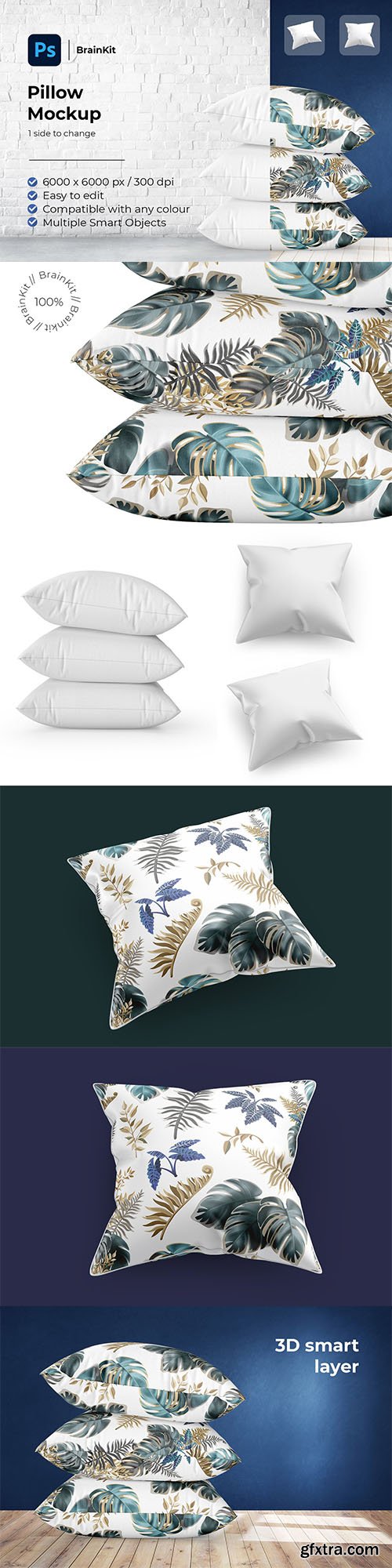 CreativeMarket - Pillows Mockup 6426596