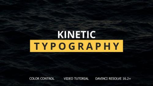 Videohive - Kinetic Typography for DaVinci Resolve - 34769844