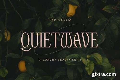 Quietwave - Luxury Beauty Expressive Serif Font