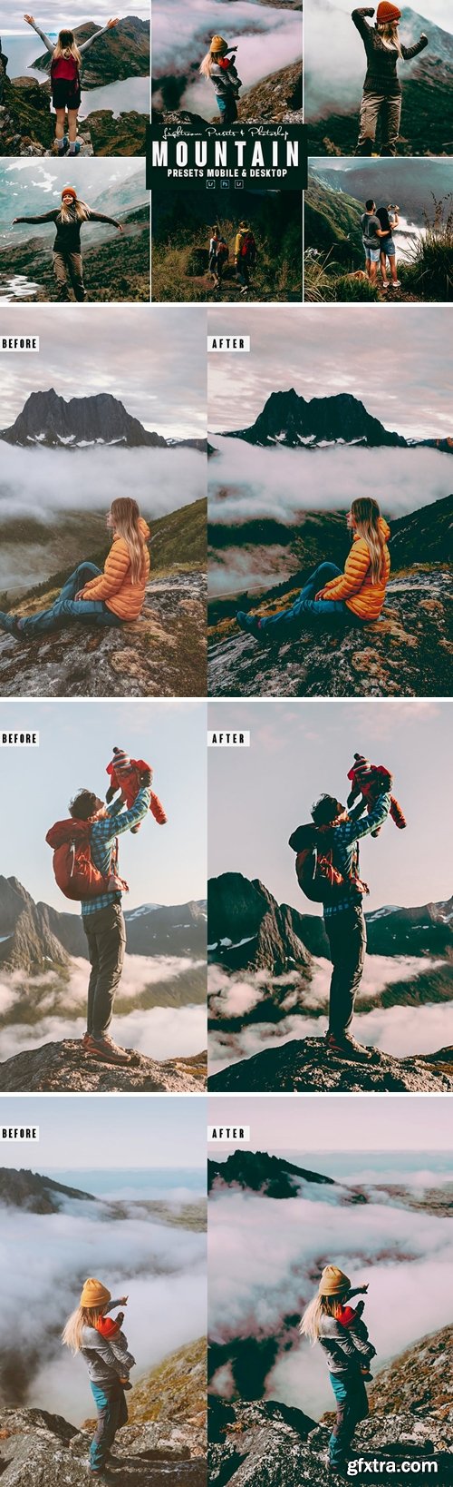 Mountain Photoshop Action & Lightrom Presets