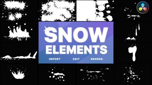 Videohive - Snowball Elements | DaVinci Resolve - 34871060