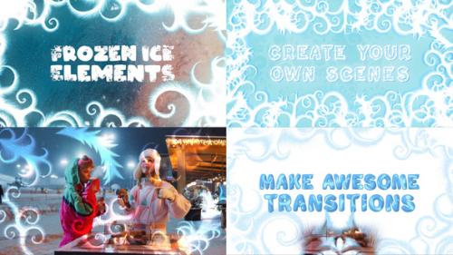 Videohive - Frozen Ice Elements for DaVinci Resolve - 34884205