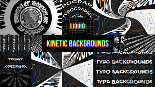 Videohive - Kinetic Backgrounds for Premiere Pro - 34888306
