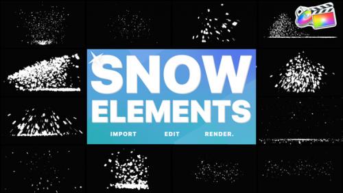 Videohive - Christmas Snow Elements | FCPX - 34911632
