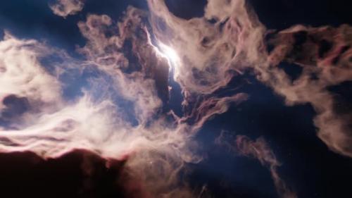 Videohive - Traveling Through Deep Space Nebula Beauty of Universe Cloud of Star - 34914907