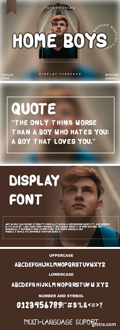 Home Boys Display Font
