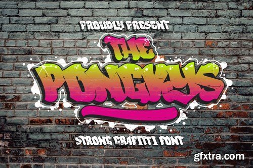 The Ponkys - Strong Graffiti Font