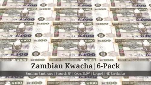 Videohive - Zambian Kwacha | Zambia Currency - 6 Pack | 4K Resolution | Looped - 34934064